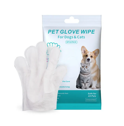 Gants et Lingettes de Nettoyage pour Animaux