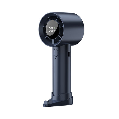 Nouveau petit ventilateur à grande vitesse transfrontalière Ventilateur de bureau portable pour étudiant Écran numérique USB extérieur Petit ventilateur portable