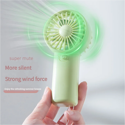 MEET SUN Ventilateur portable Pratique Creative Petit ventilateur de poche Ventilateur à main Batterie AAA légère Mini ventilateur à main Refroidisseurs d’air