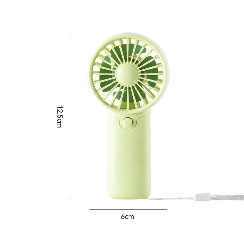 MEET SUN Ventilateur portable Pratique Creative Petit ventilateur de poche Ventilateur à main Batterie AAA légère Mini ventilateur à main Refroidisseurs d’air