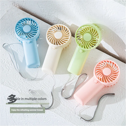 MEET SUN Ventilateur portable Pratique Creative Petit ventilateur de poche Ventilateur à main Batterie AAA légère Mini ventilateur à main Refroidisseurs d’air