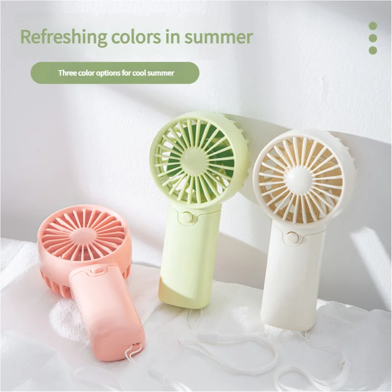 MEET SUN Ventilateur portable Pratique Creative Petit ventilateur de poche Ventilateur à main Batterie AAA légère Mini ventilateur à main Refroidisseurs d’air